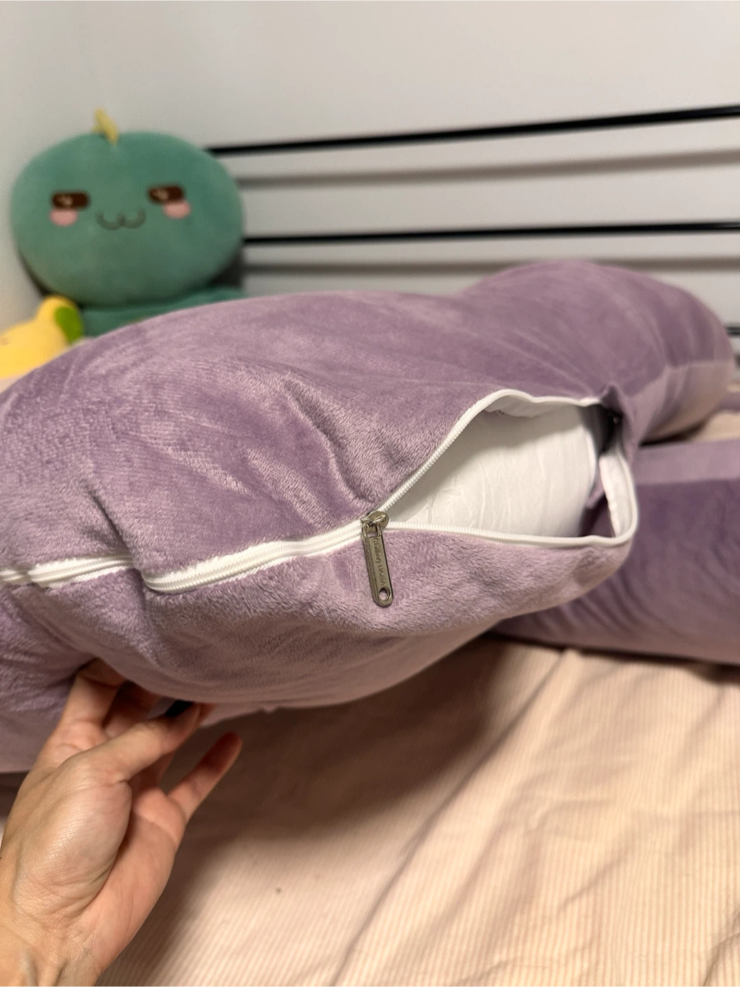 Purple U-Shaped Body Pillow - photo 5