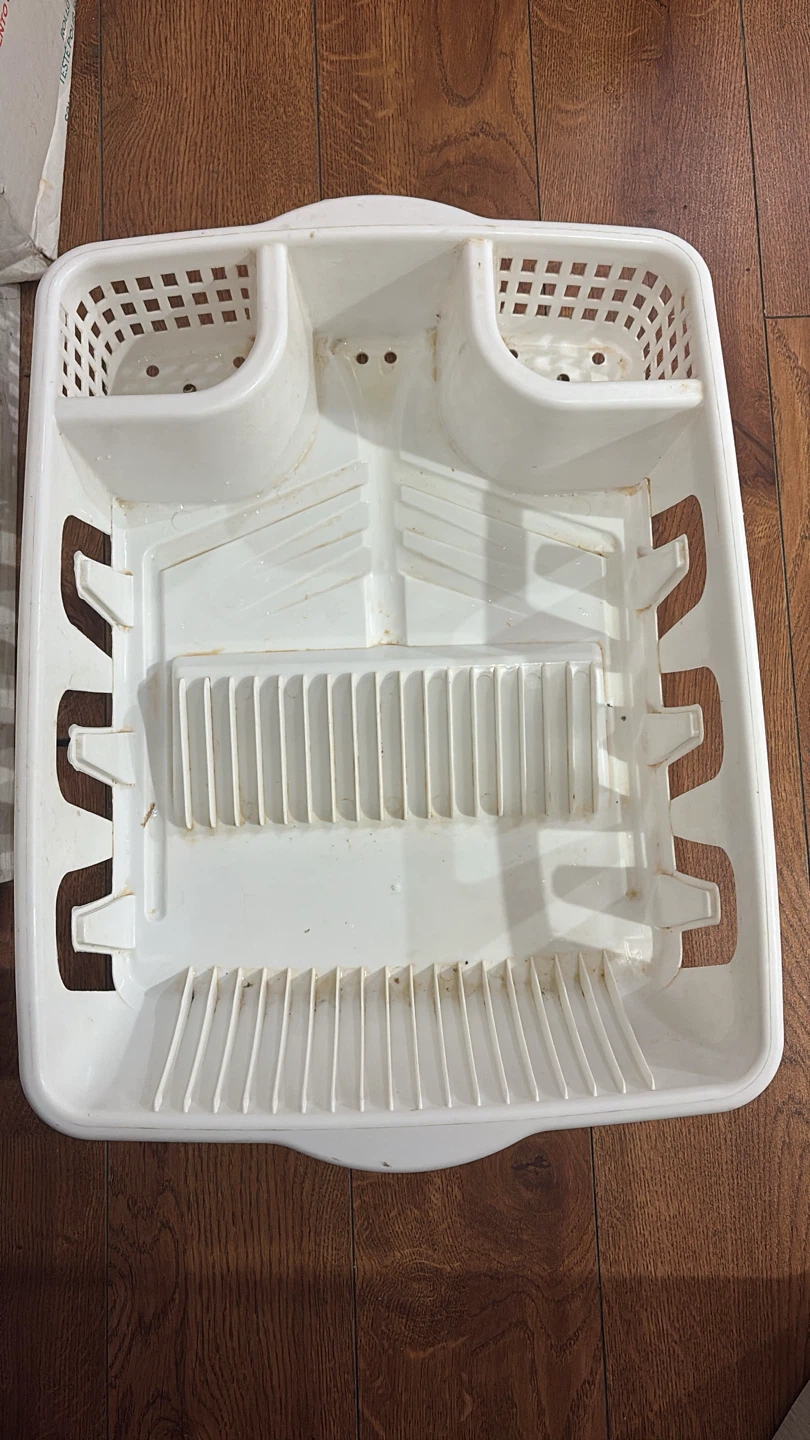 Plastico All-in-One White Dish Rack