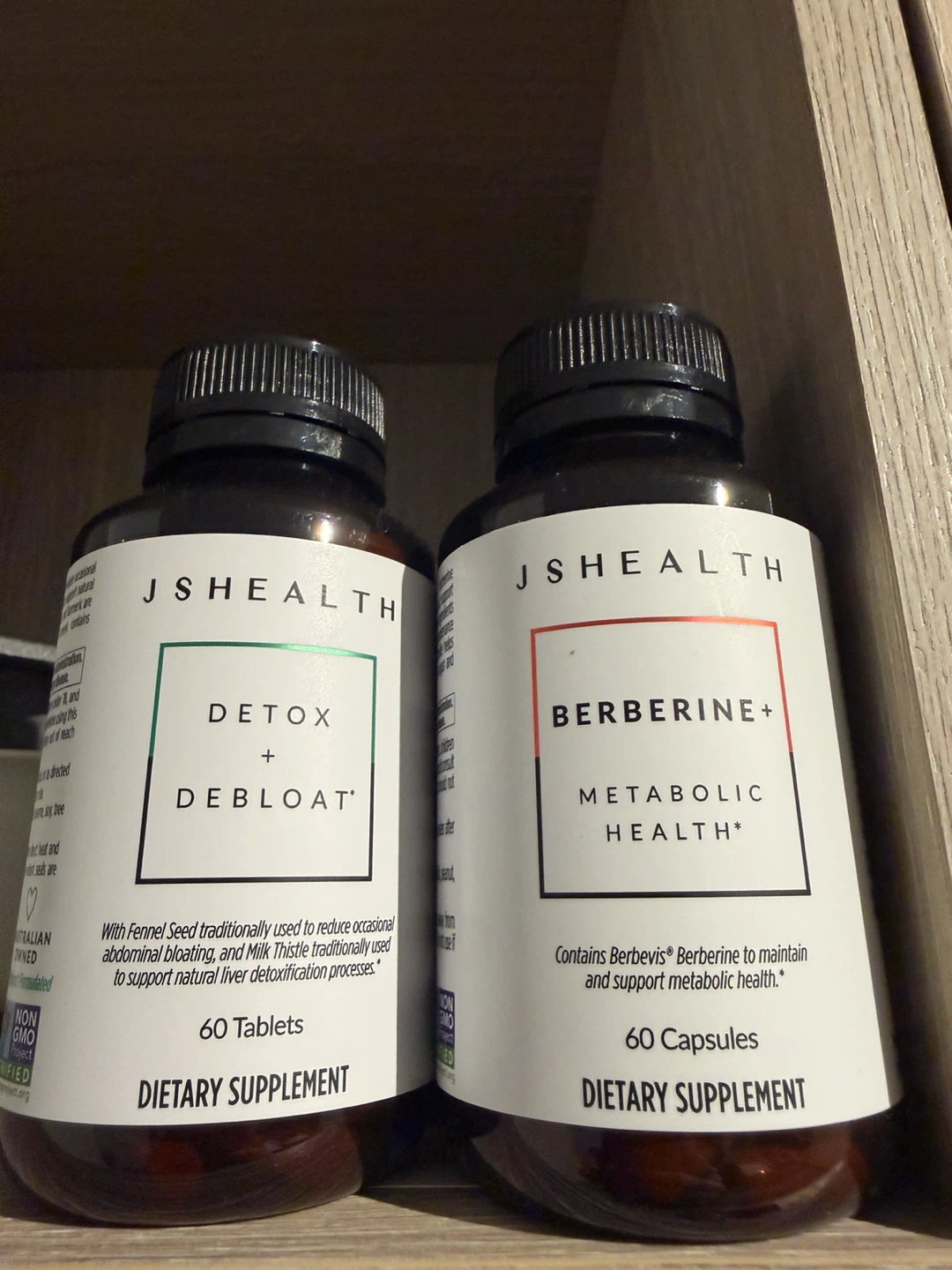 JSHealth Detox + Debloat and Berberine+ Supplements