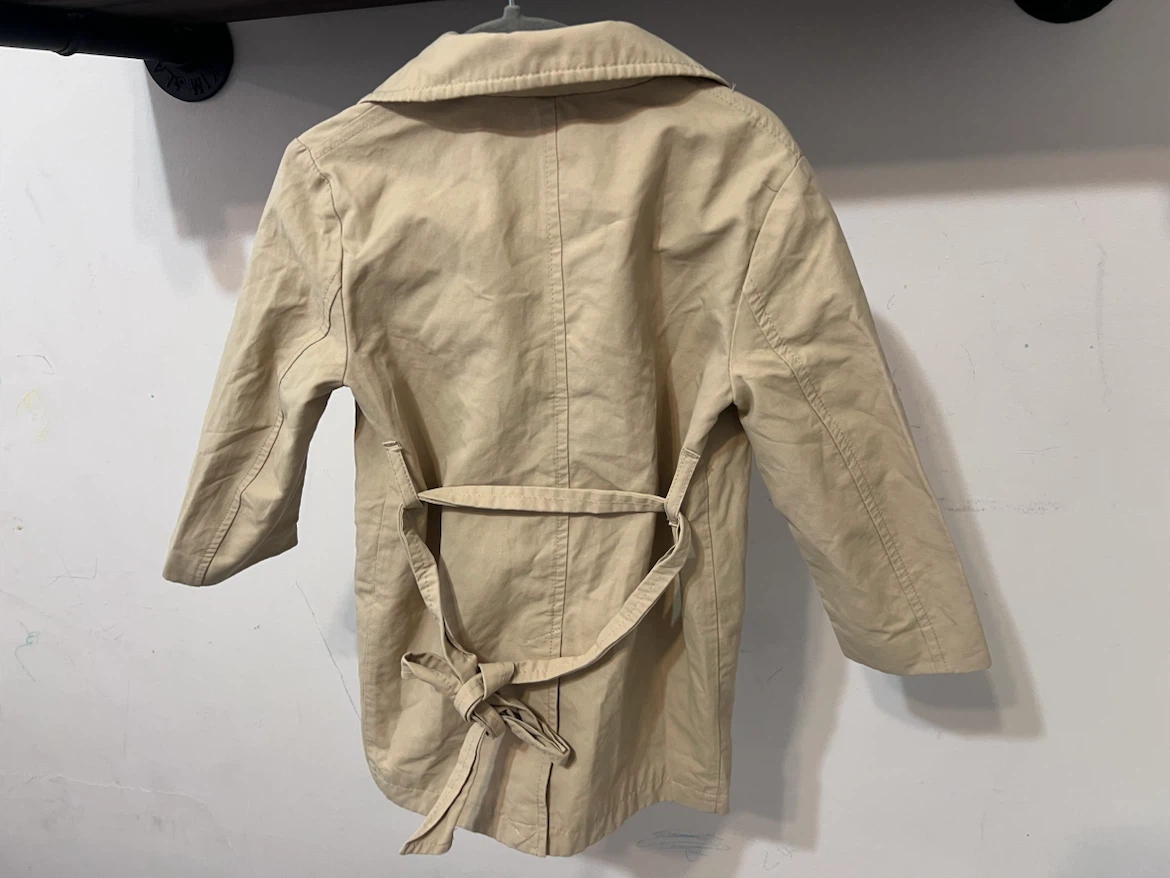 🤎 H&M Kids Beige Trench Coat – Size 2T / 92 - photo 4