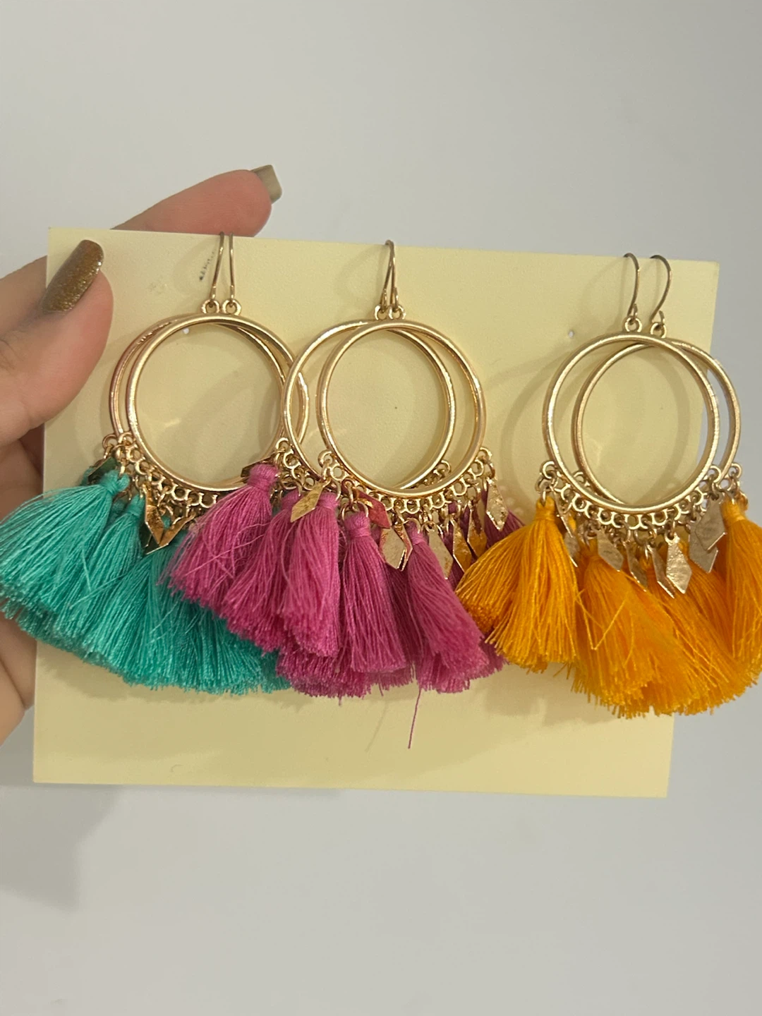 Tassel Hoop Earrings