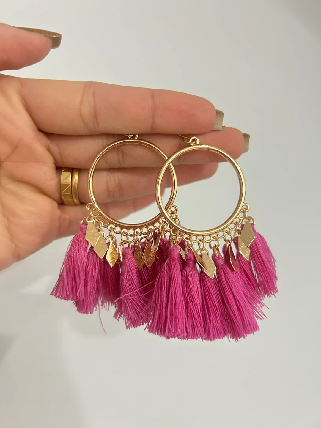 Tassel Hoop Earrings - photo 4