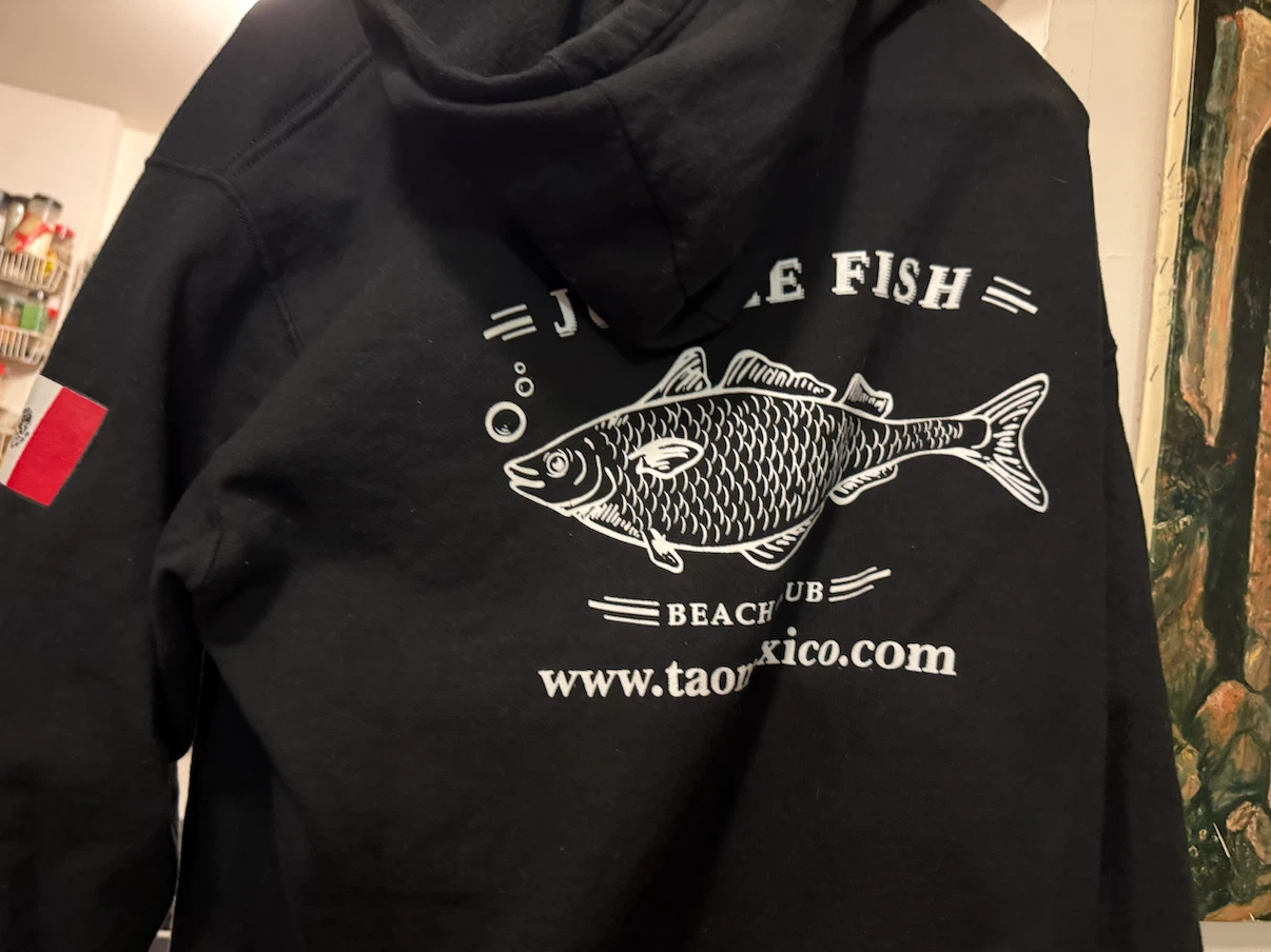 Jungle Fish Beach Club Black Hoodie - photo 2