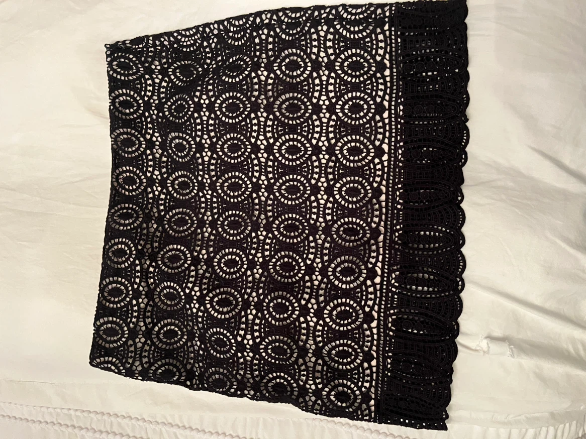 Black Lace Overlay Skirt