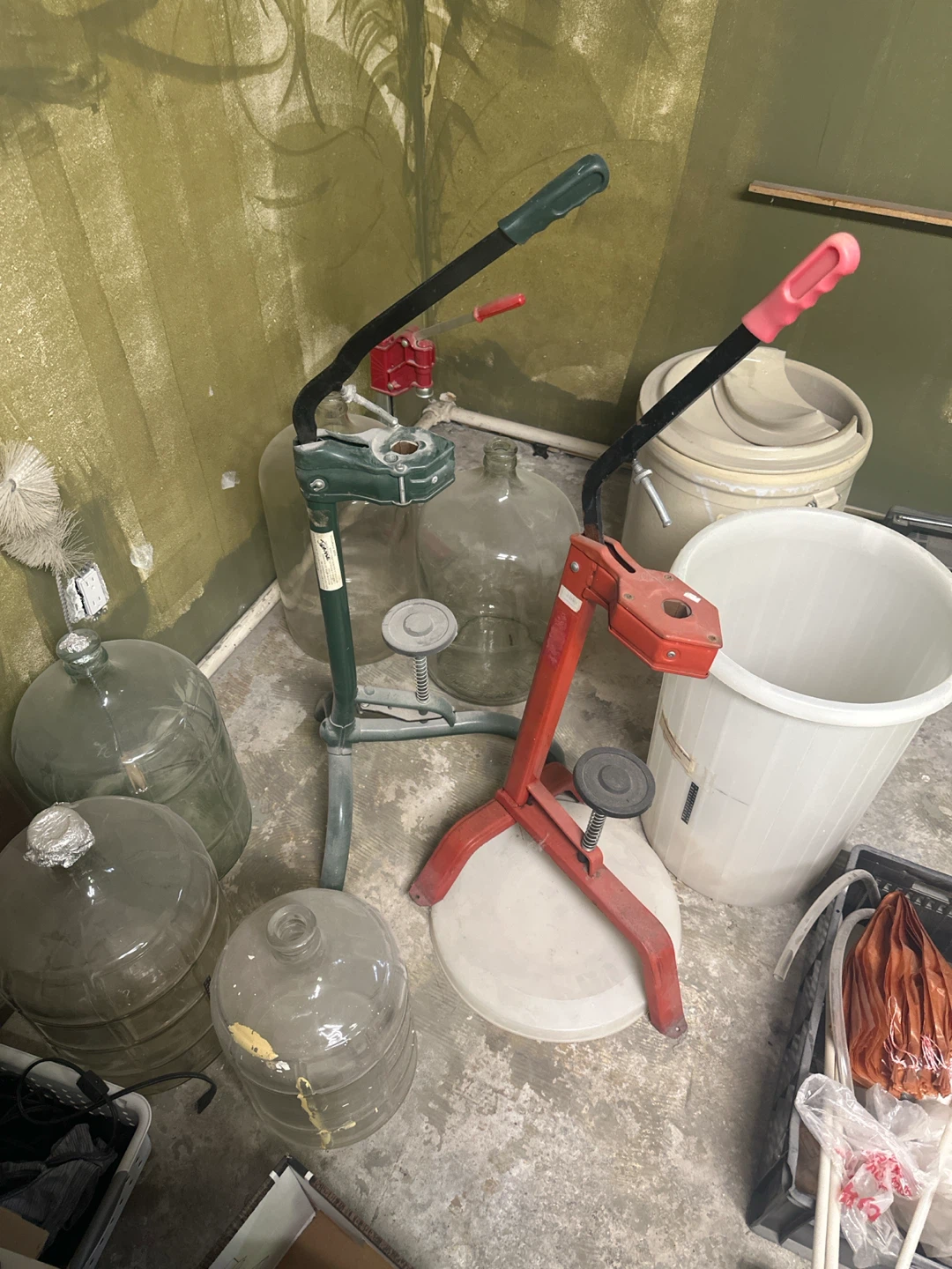 Wine Corker and Carboy Set