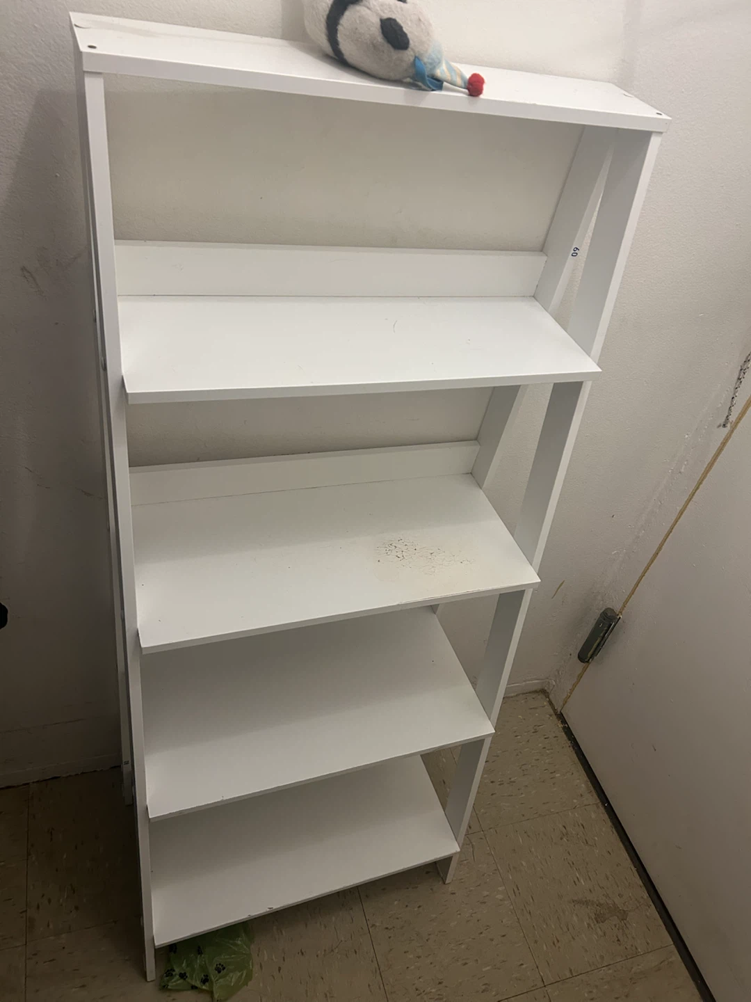 White 4-Tier Ladder Bookshelf - photo 2