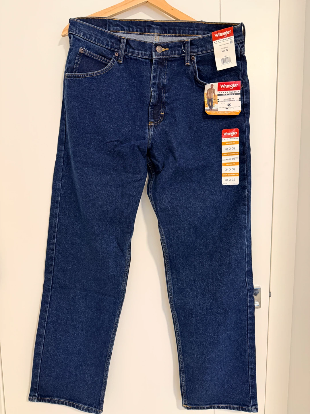New Wrangler Five Star Heritage Relaxed Fit Jeans