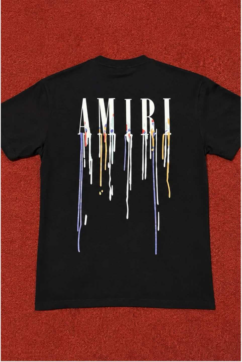 AMIRI Drip Logo T-Shirt Black