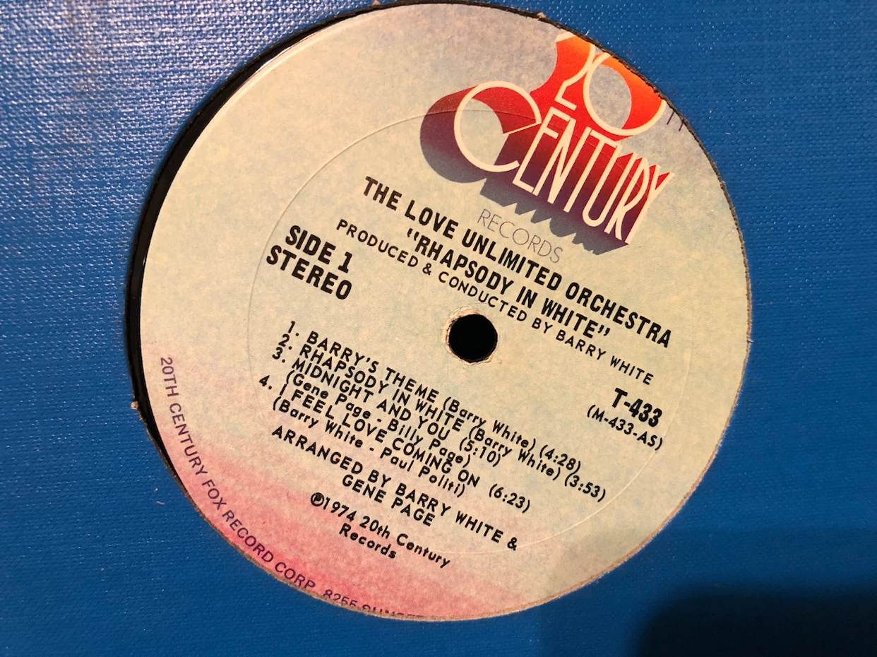 Love Unlimited Orchestra - Rhapsody in White Vinyl LP - photo 3