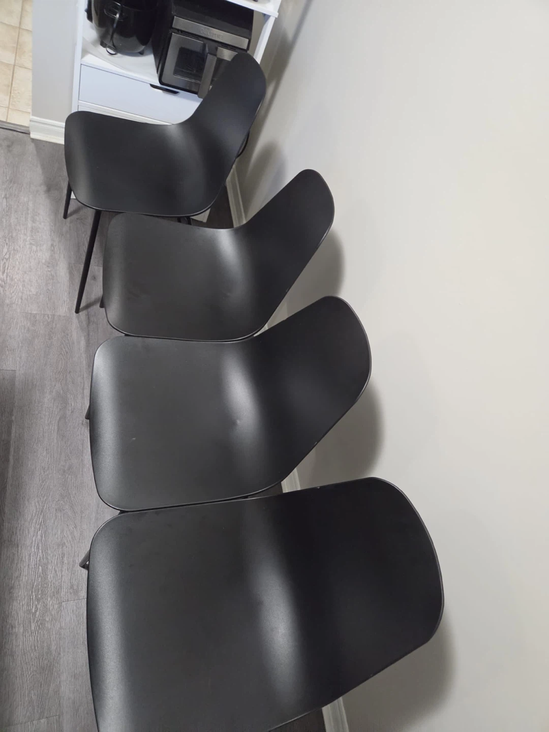 Modern Dining Table Set with 4 Black Chairs - photo 3