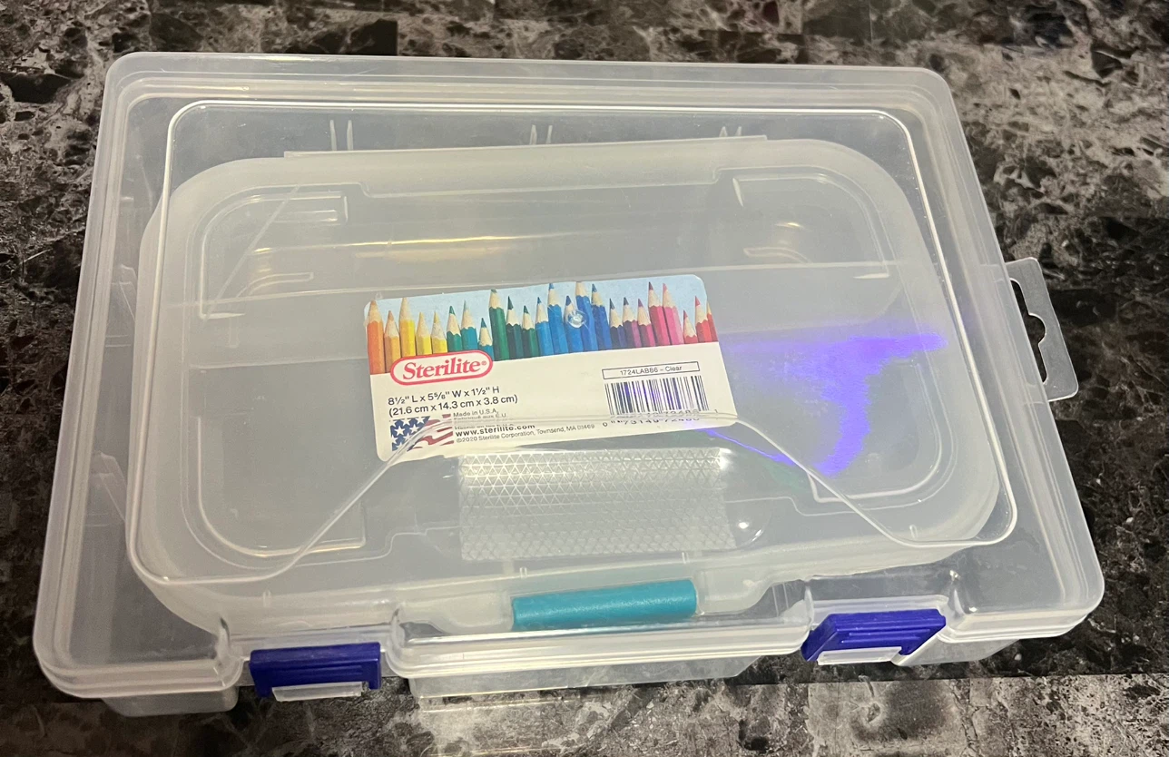 Sterilite Clear Pencil Box