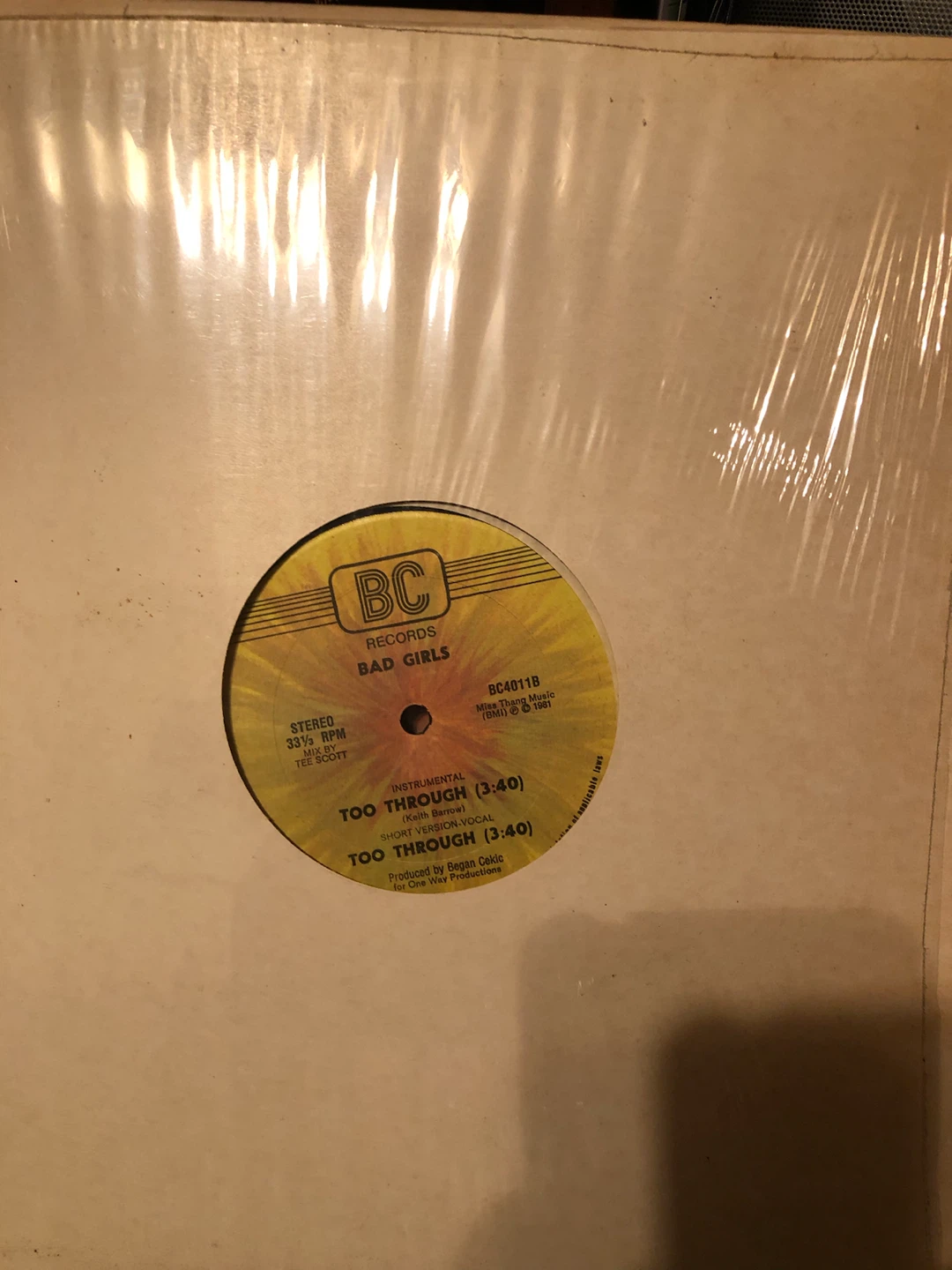 Keith Barrow - Too Through Vinyl Record