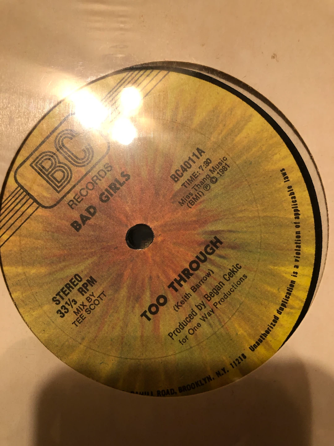 Keith Barrow - Too Through Vinyl Record - photo 3