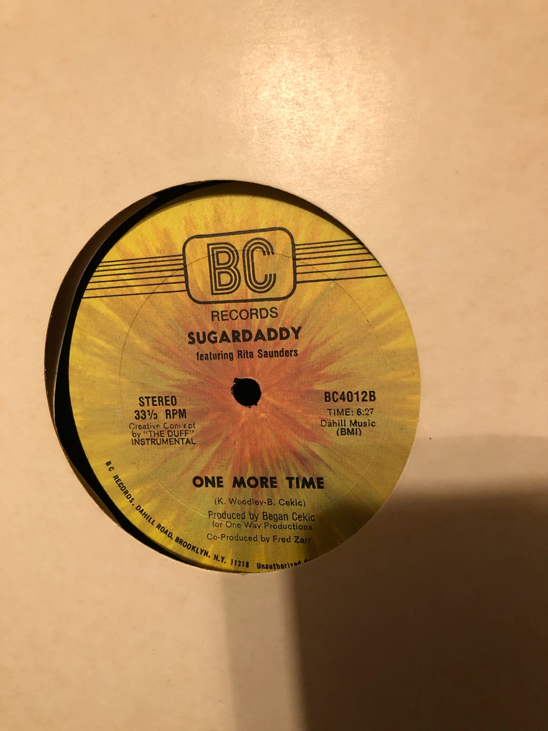 Sugardaddy - One More Time Vinyl Record