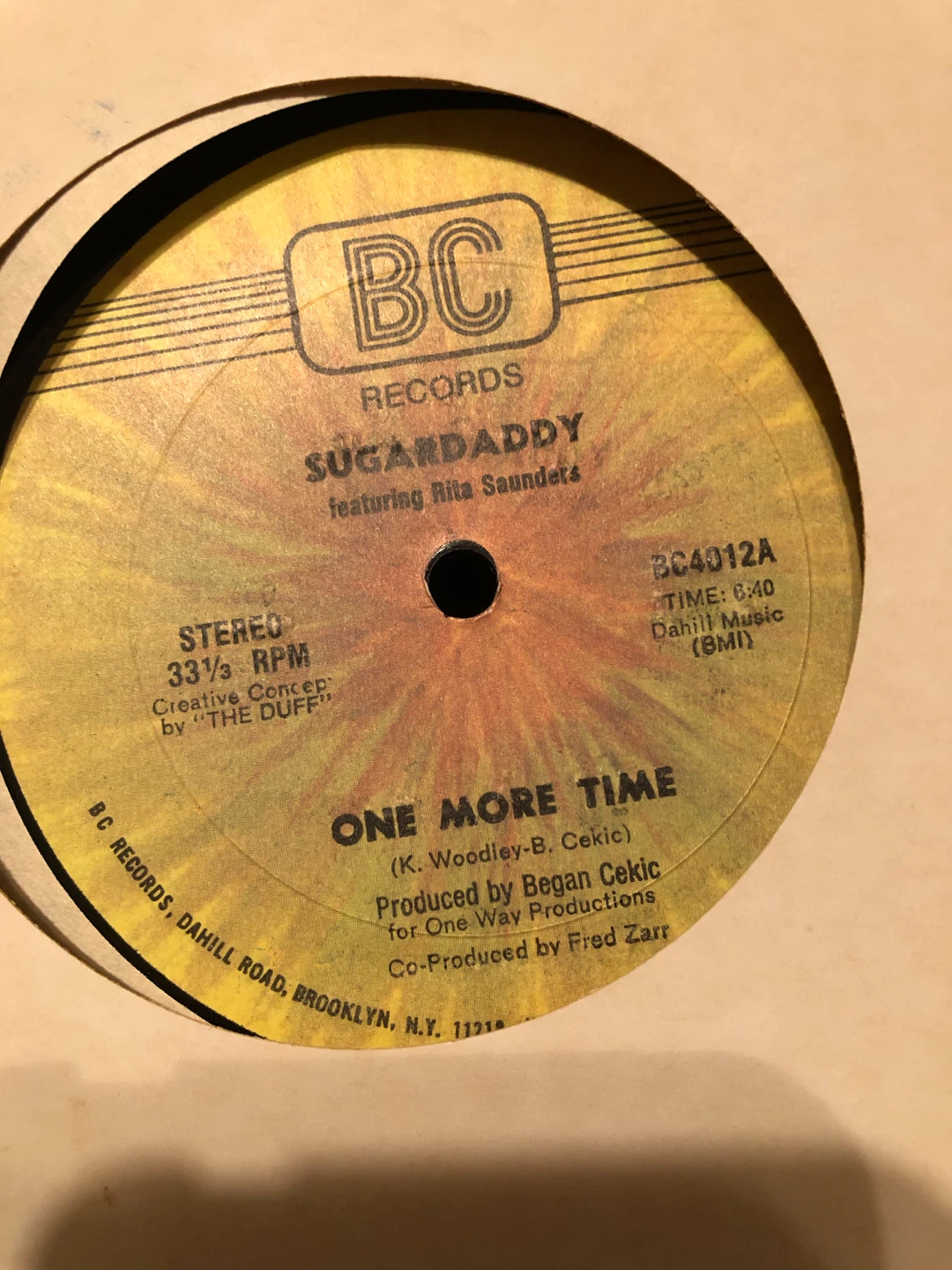 Sugardaddy - One More Time Vinyl Record - photo 2