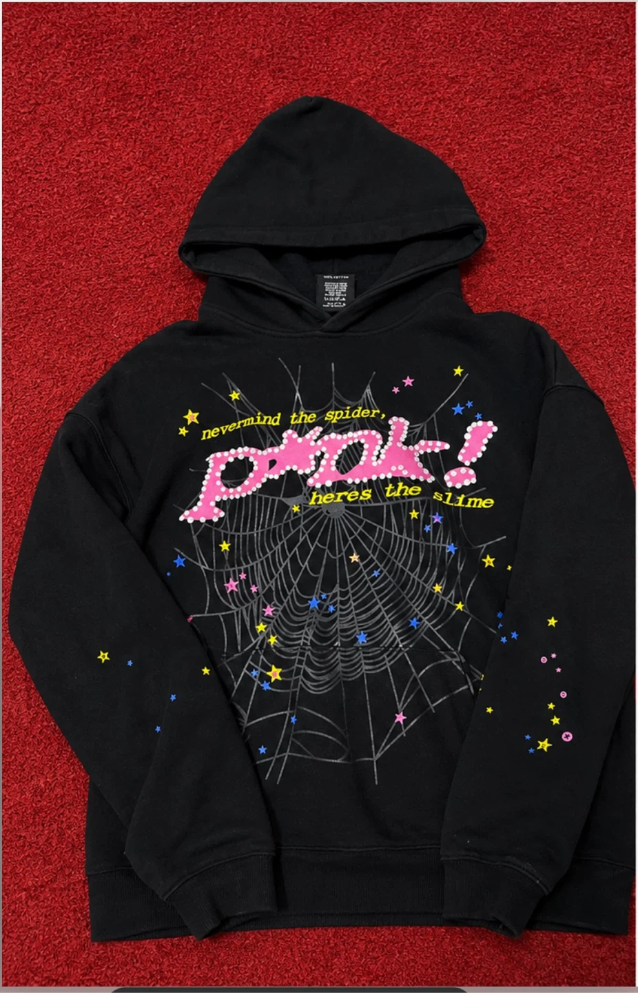 Sp5der Black Hoodie
