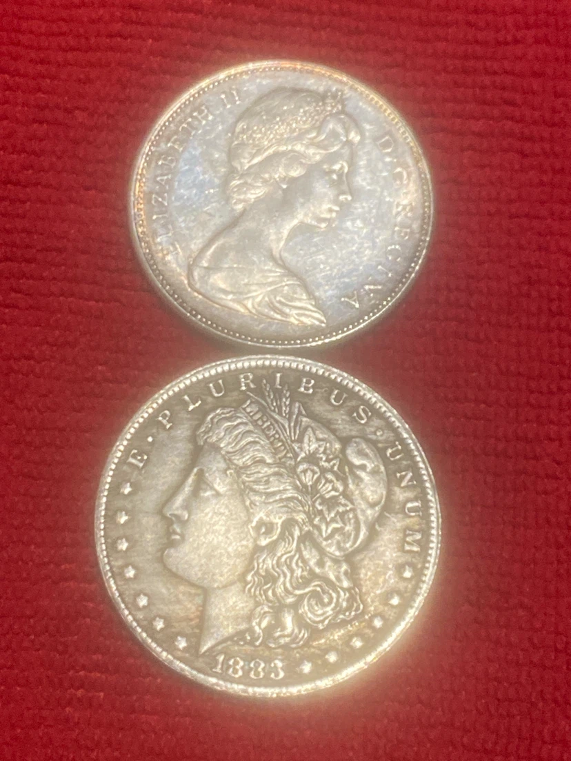 1967 Canadian Dollar and 1883 Morgan Silver Dollar