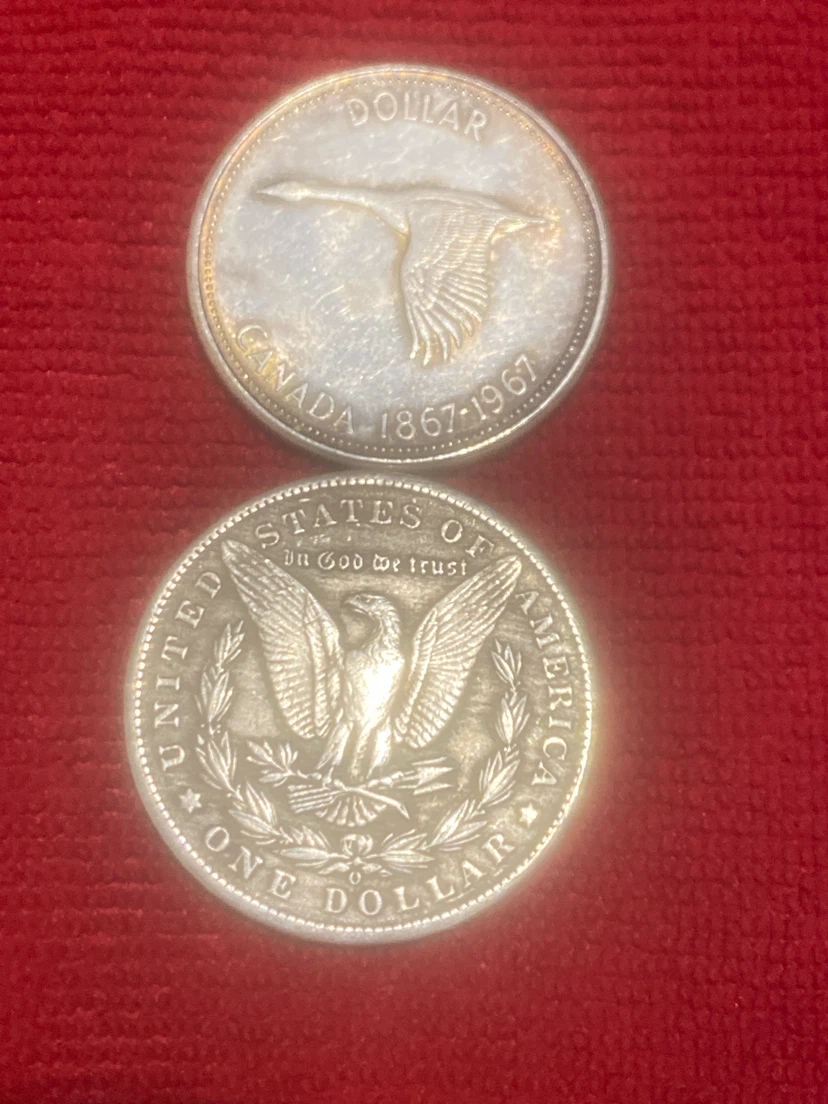 1967 Canadian Dollar and 1883 Morgan Silver Dollar - photo 2