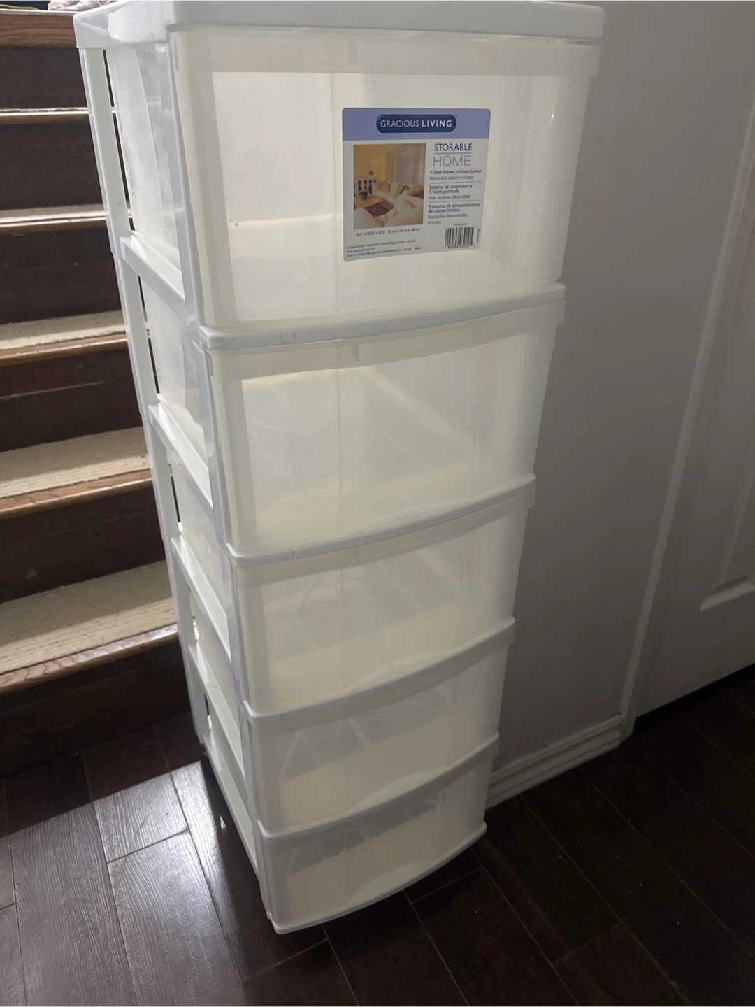 Gracious Living 5-Drawer Storage Tower