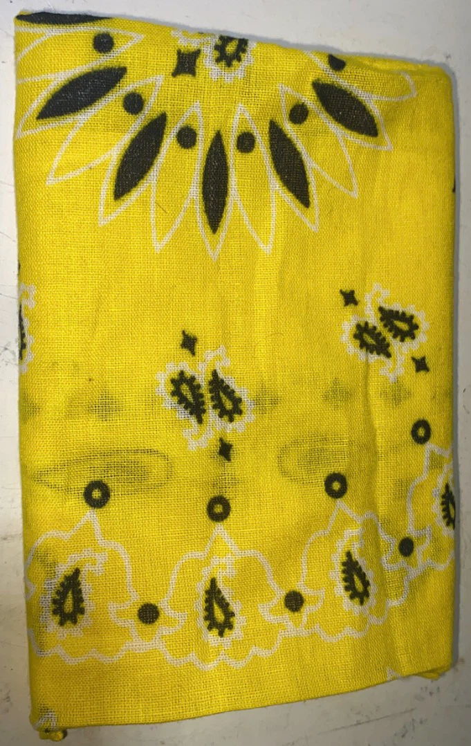 Yellow paisley bandana - photo 2