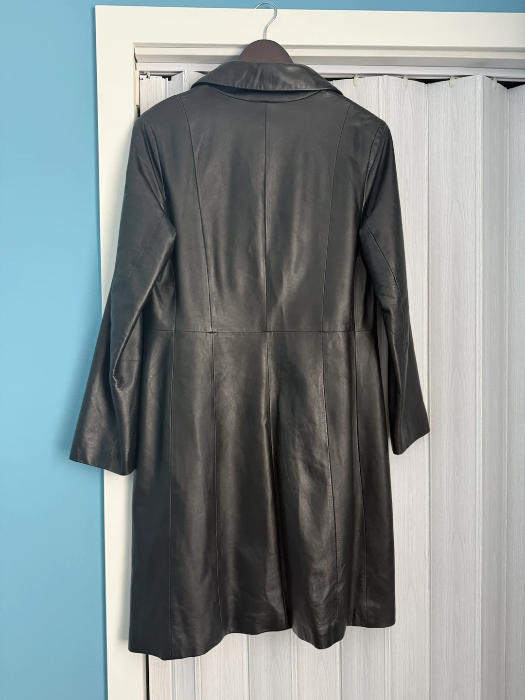 Bod & Christensen Black Leather Trench Coat - photo 2