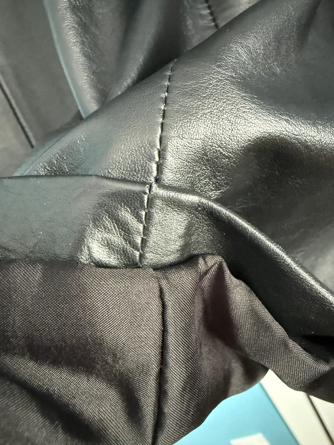 Bod & Christensen Black Leather Trench Coat - photo 5