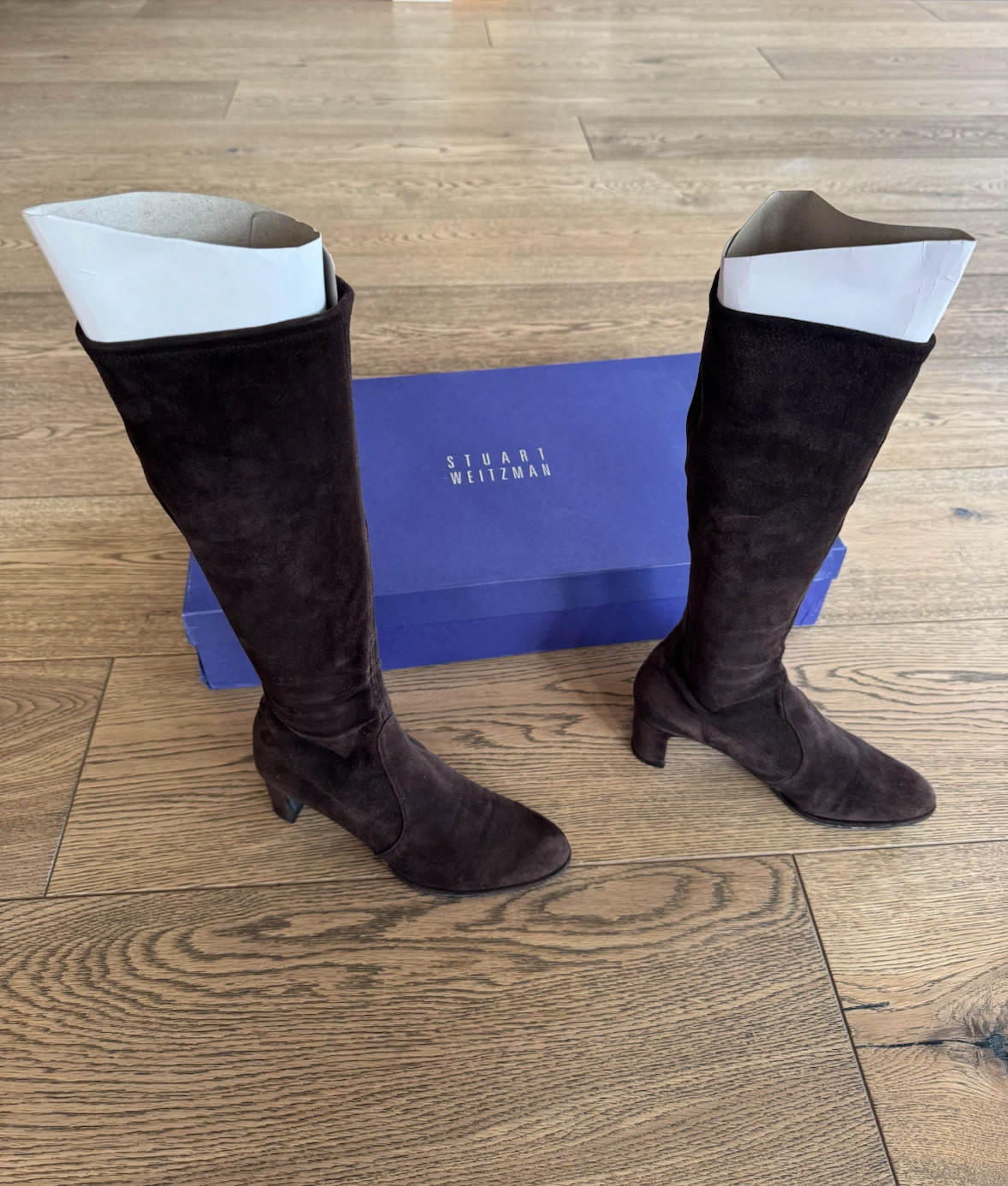 Stuart Weitzman Dark Brown Suede Boots