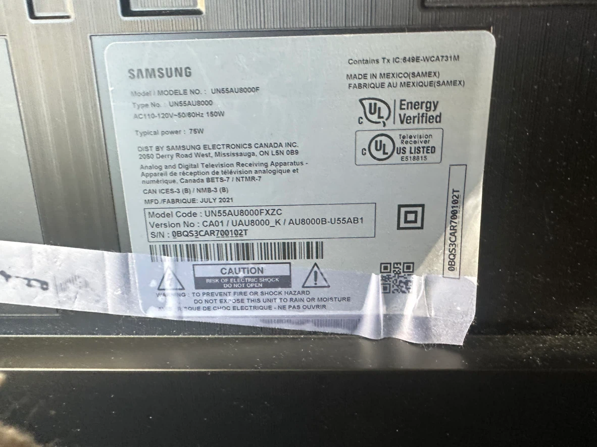 Samsung 55-inch AU8000 4K Smart TV - photo 3