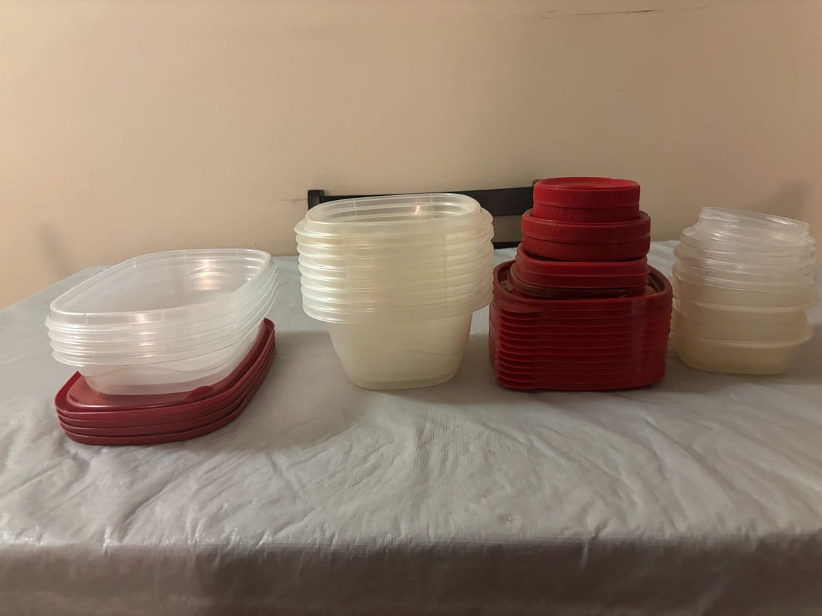 Assorted Plastic Food Storage Containers