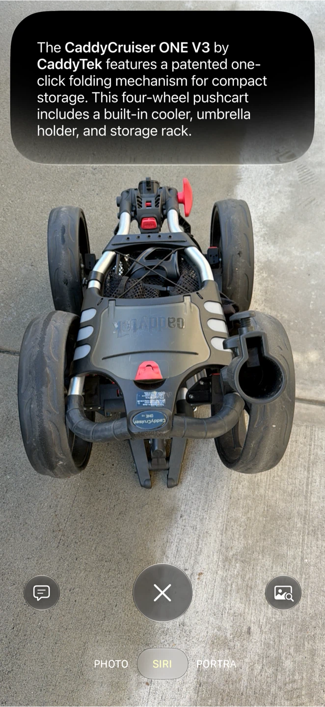 CaddyTek CaddyCruiser ONE V3 Golf Pushcart