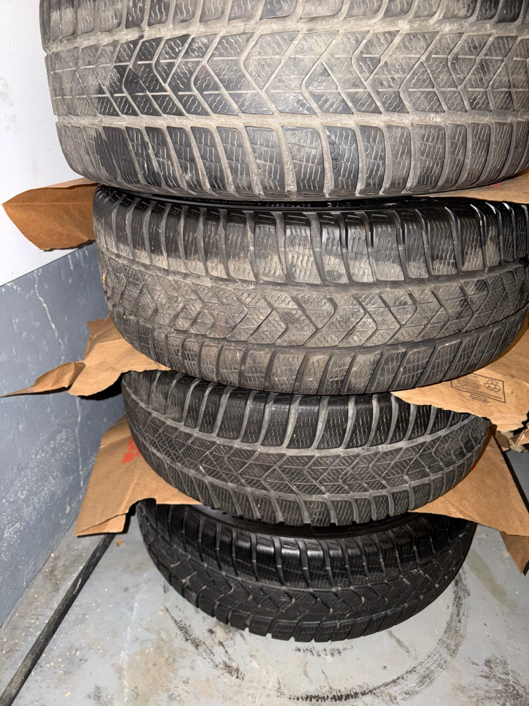 18" OEM Mercedes A Class/CLA 225-45-18 Pirelli Winter Tires - photo 3