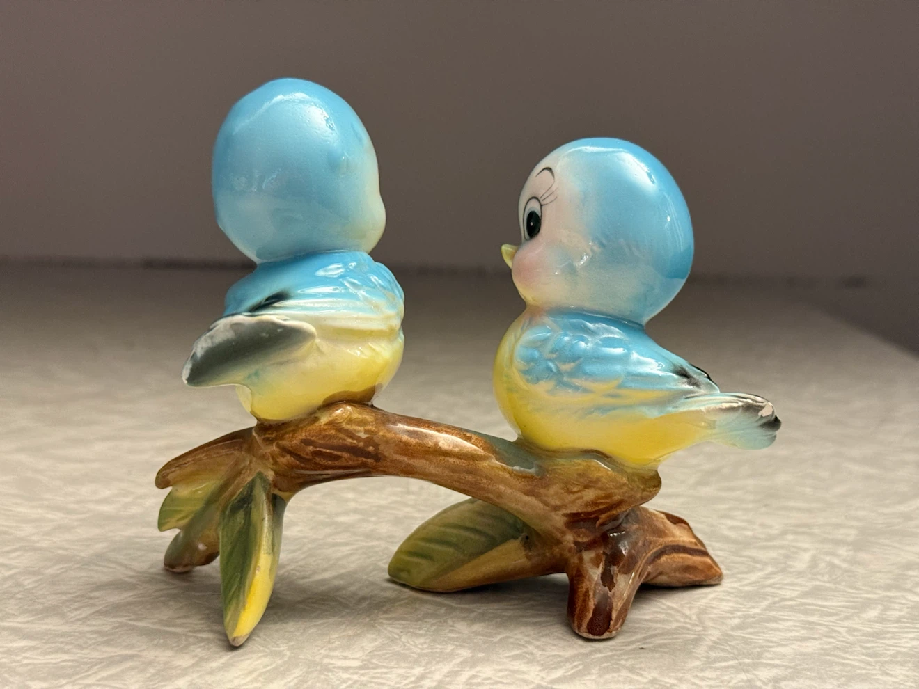 Vintage Norcrest Blue birds on a Log - photo 3
