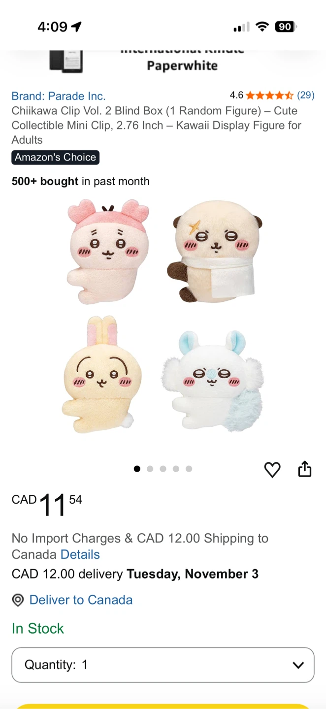 Parade Inc. Chiikawa Clip Vol. 2 Blind Box
