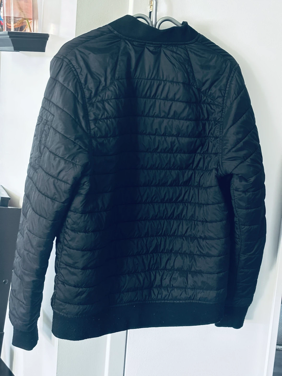 Lucid Black Quilted Bomber Jacket - photo 2