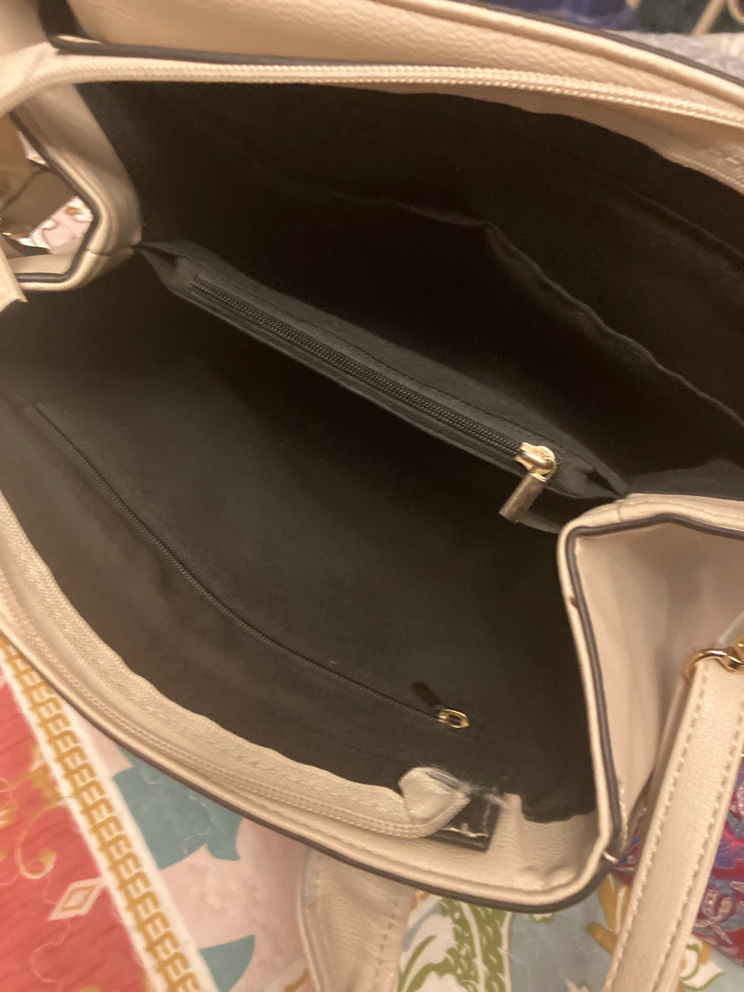 Cream beige handbag - photo 2