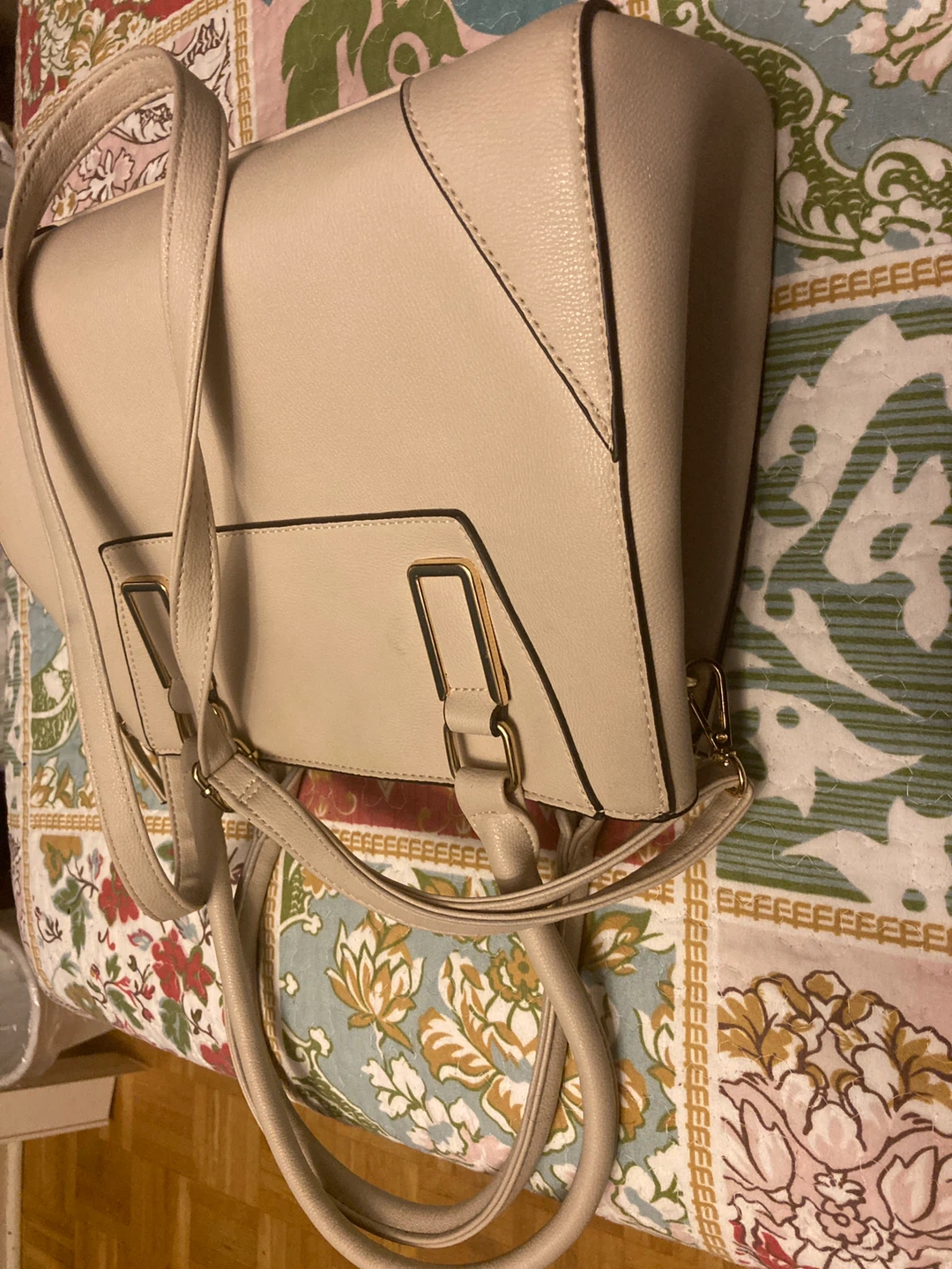 Cream beige handbag - photo 3