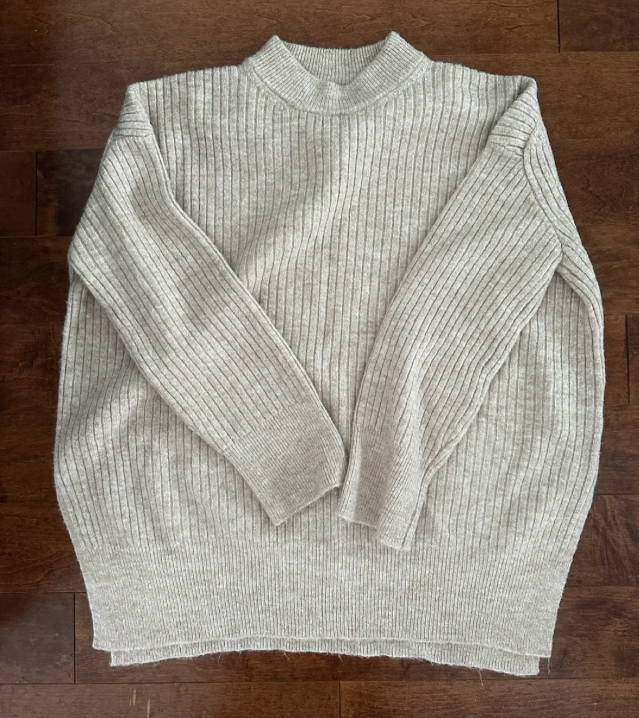 H&M Ribbed Mock Neck knit