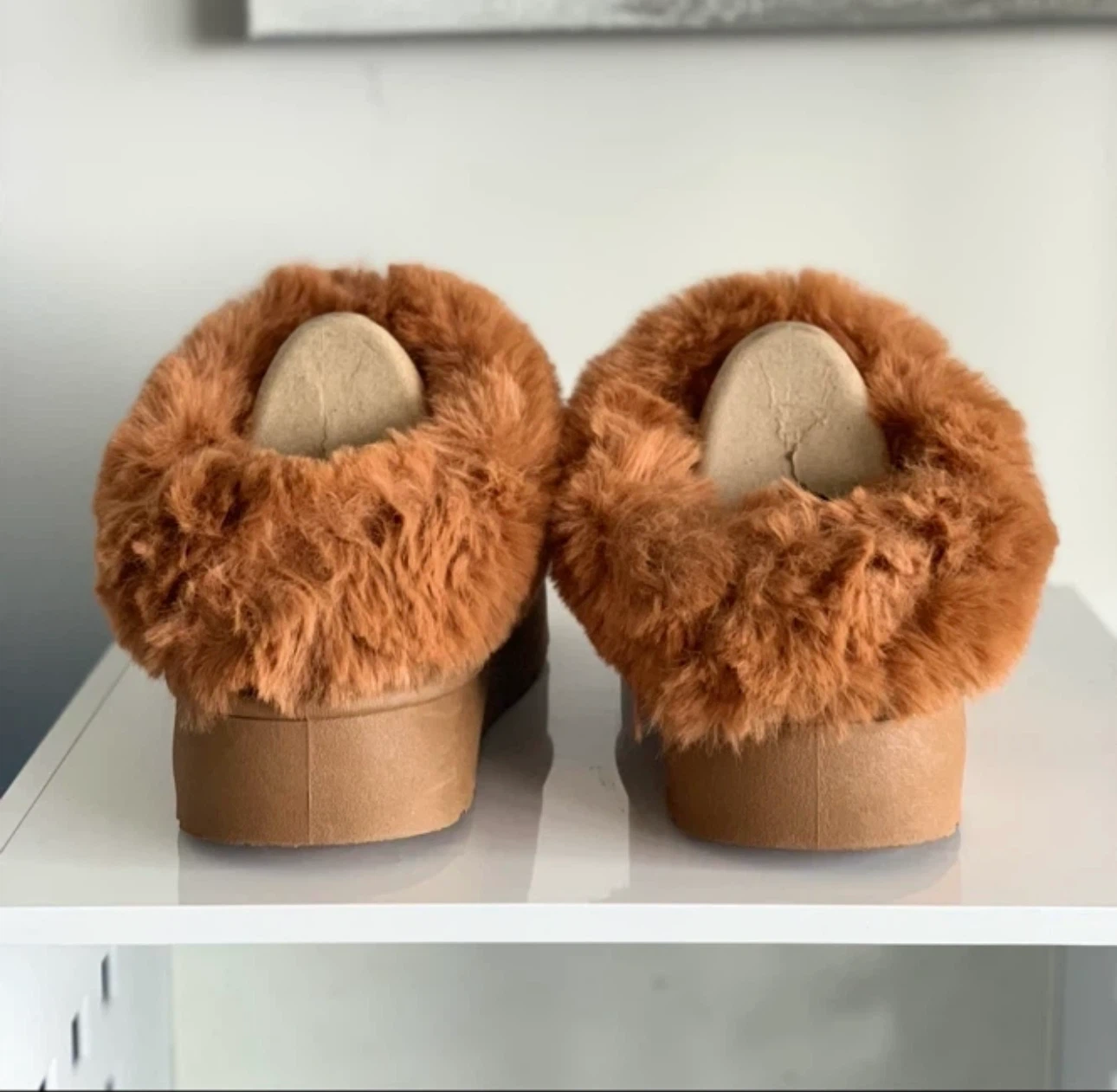 LIKE NEW! UGG-Style Platform Slippers / Ultra-Mini Booties – - photo 5