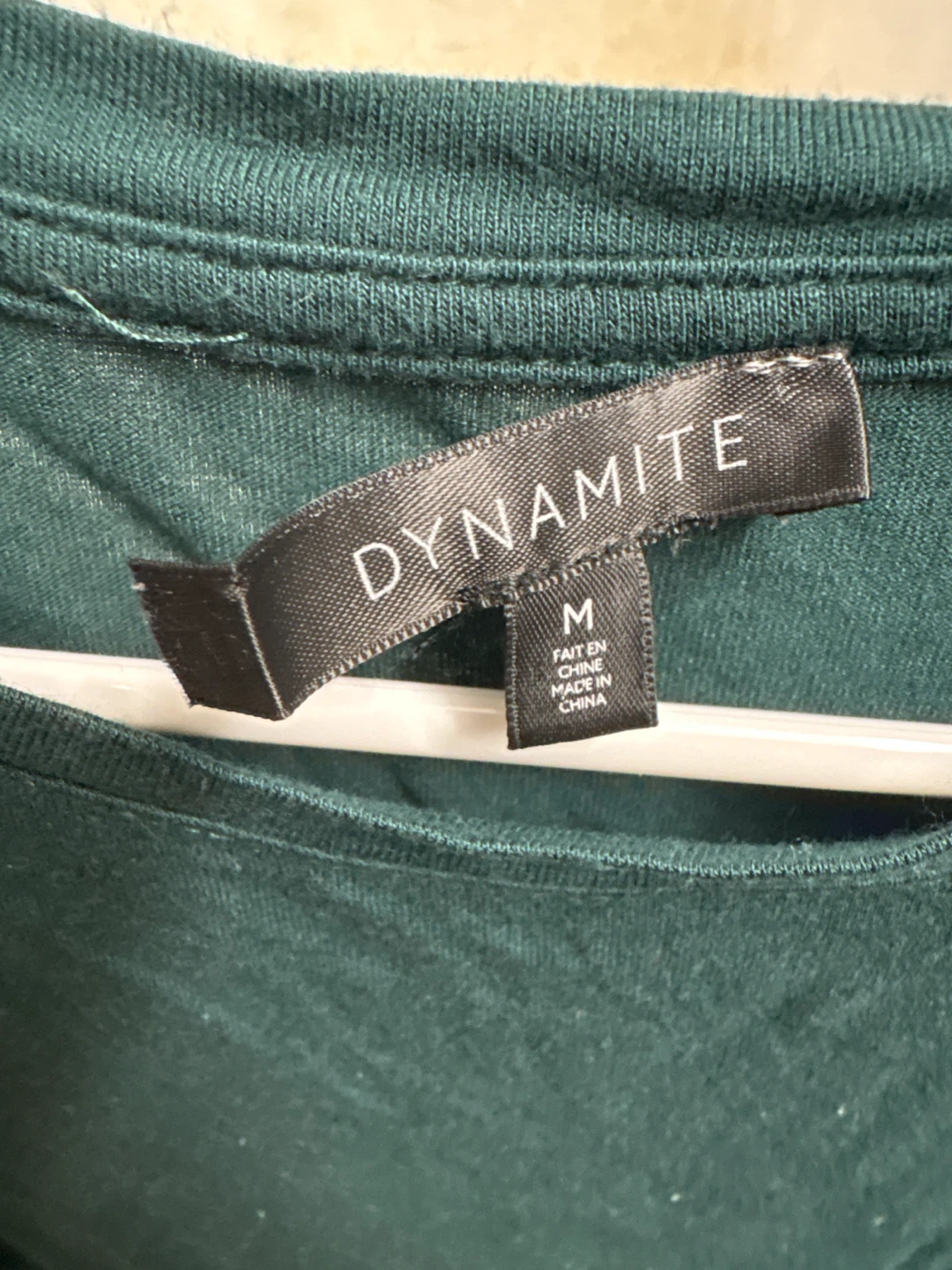 Dynamite Dark Green Long Sleeve Top - photo 2
