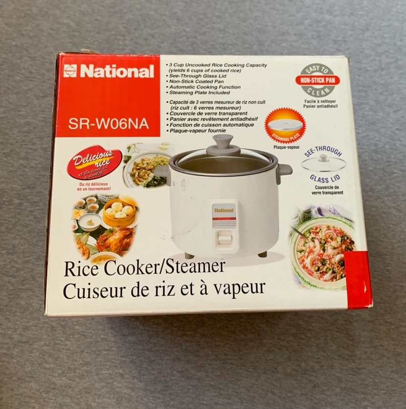 Small ‘National’ Brand Rice Cooker/Steamer SR-W06NA