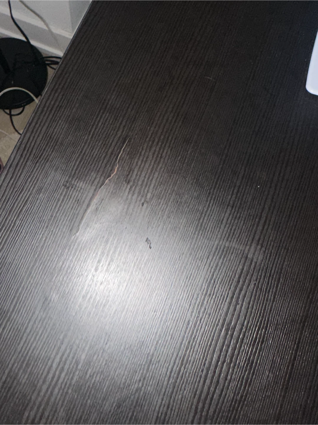 Ikea Black Desk with white chairs(2) - photo 2