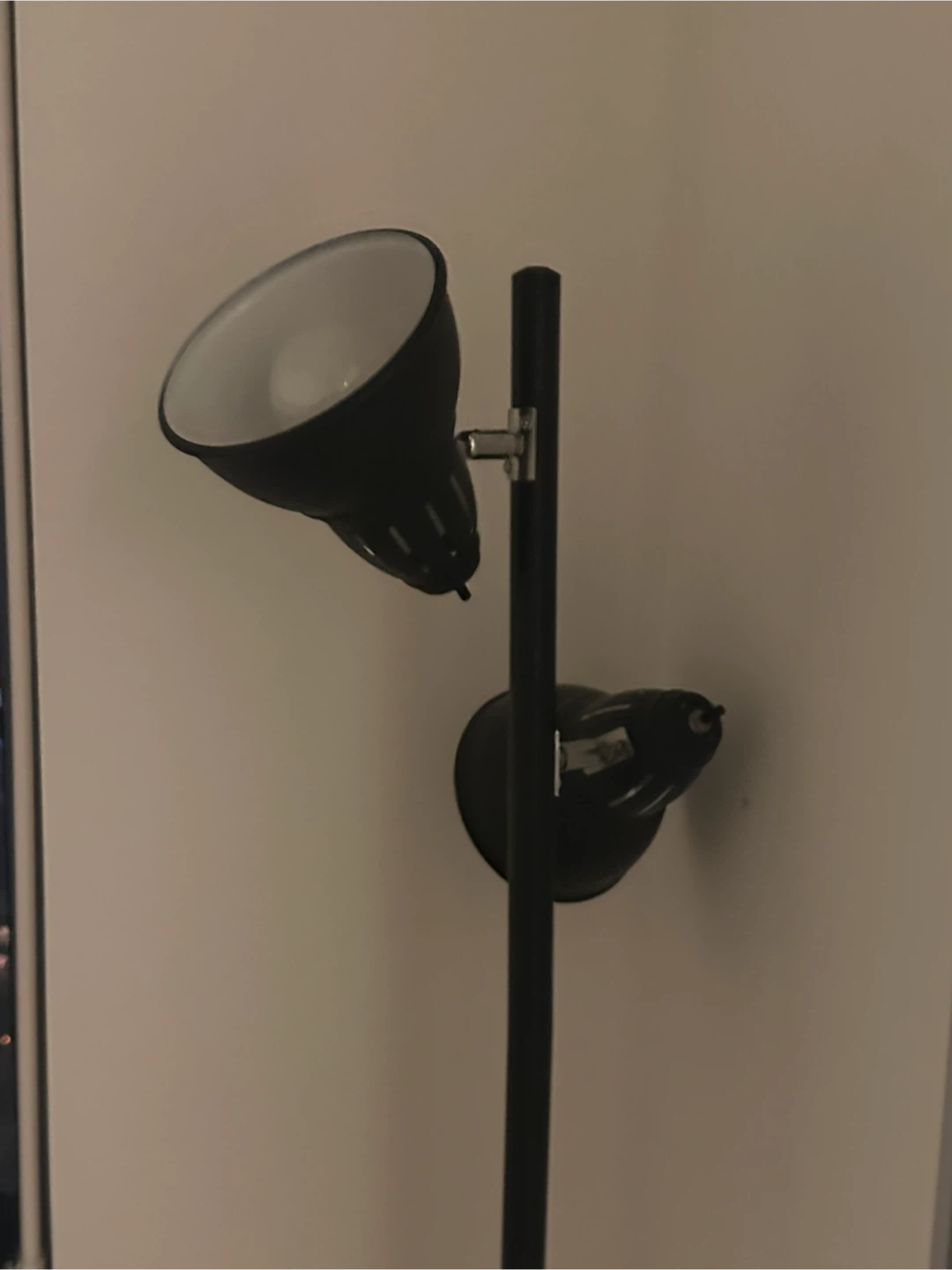 Black Dual Head Floor Lamp