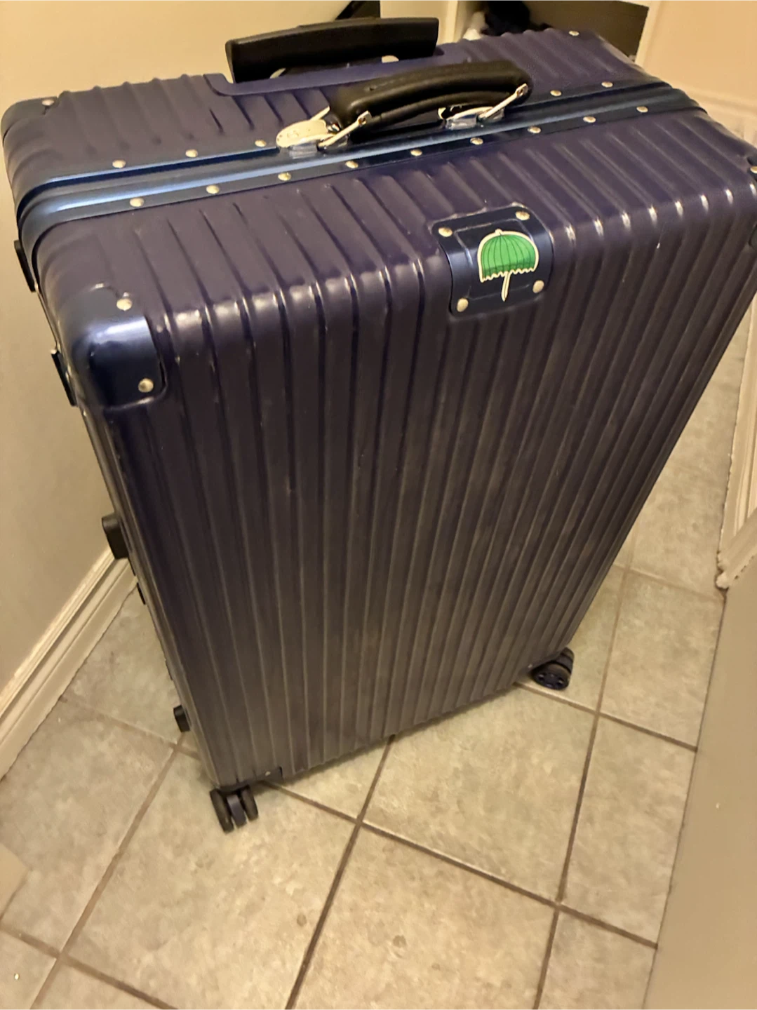 Blue Hard Shell Suitcase