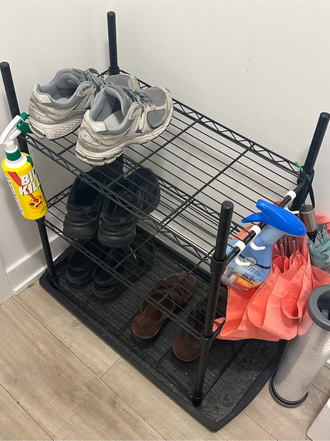 3-Tier Metal Shoe Rack
