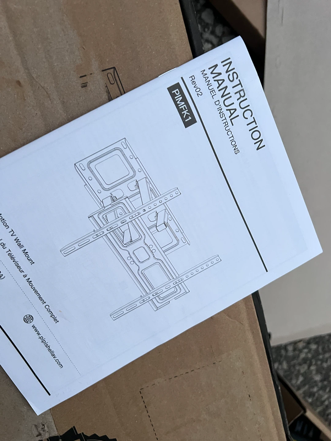 Pipishell Full Motion TV Wall Mount PIMFK1 - photo 2