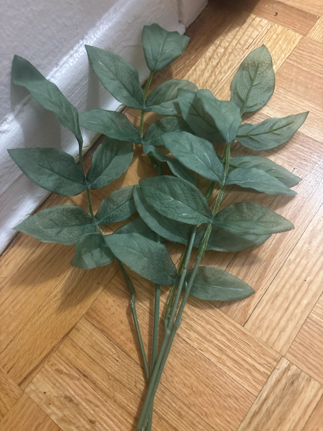 Artificial Green Leaf Stems