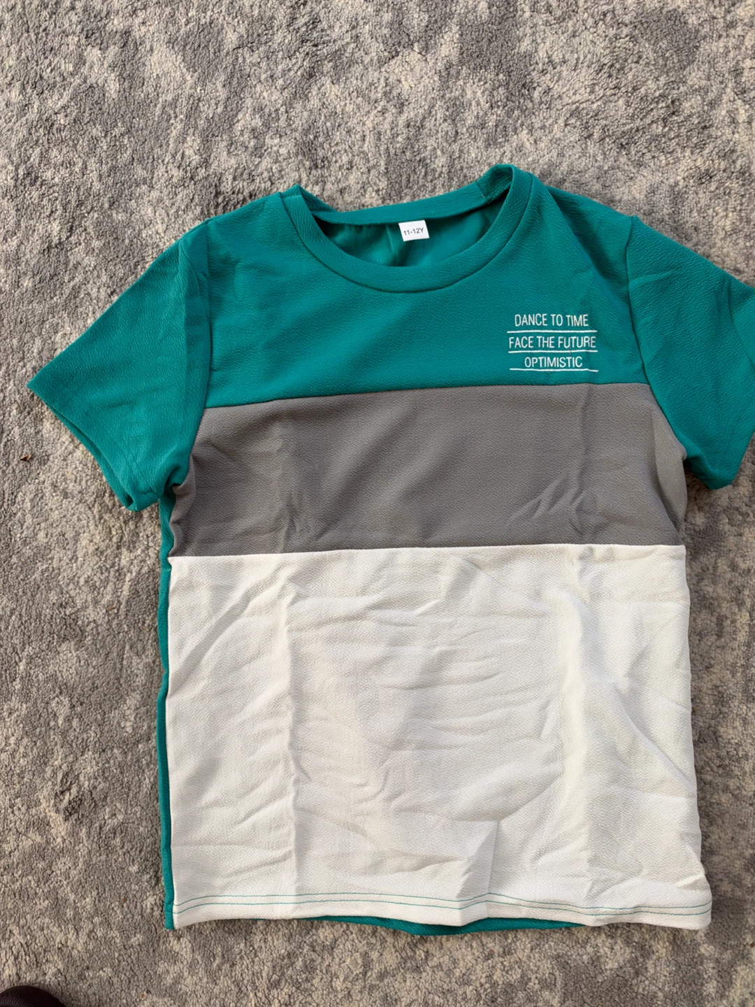 Kids Colorblock T-Shirt Size 11-12Y