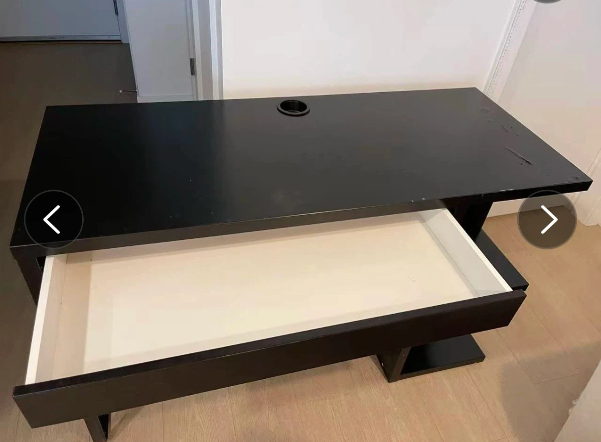 IKEA Work / Study Desk - Black - photo 2