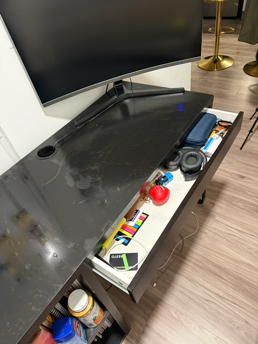 IKEA Work / Study Desk - Black - photo 3