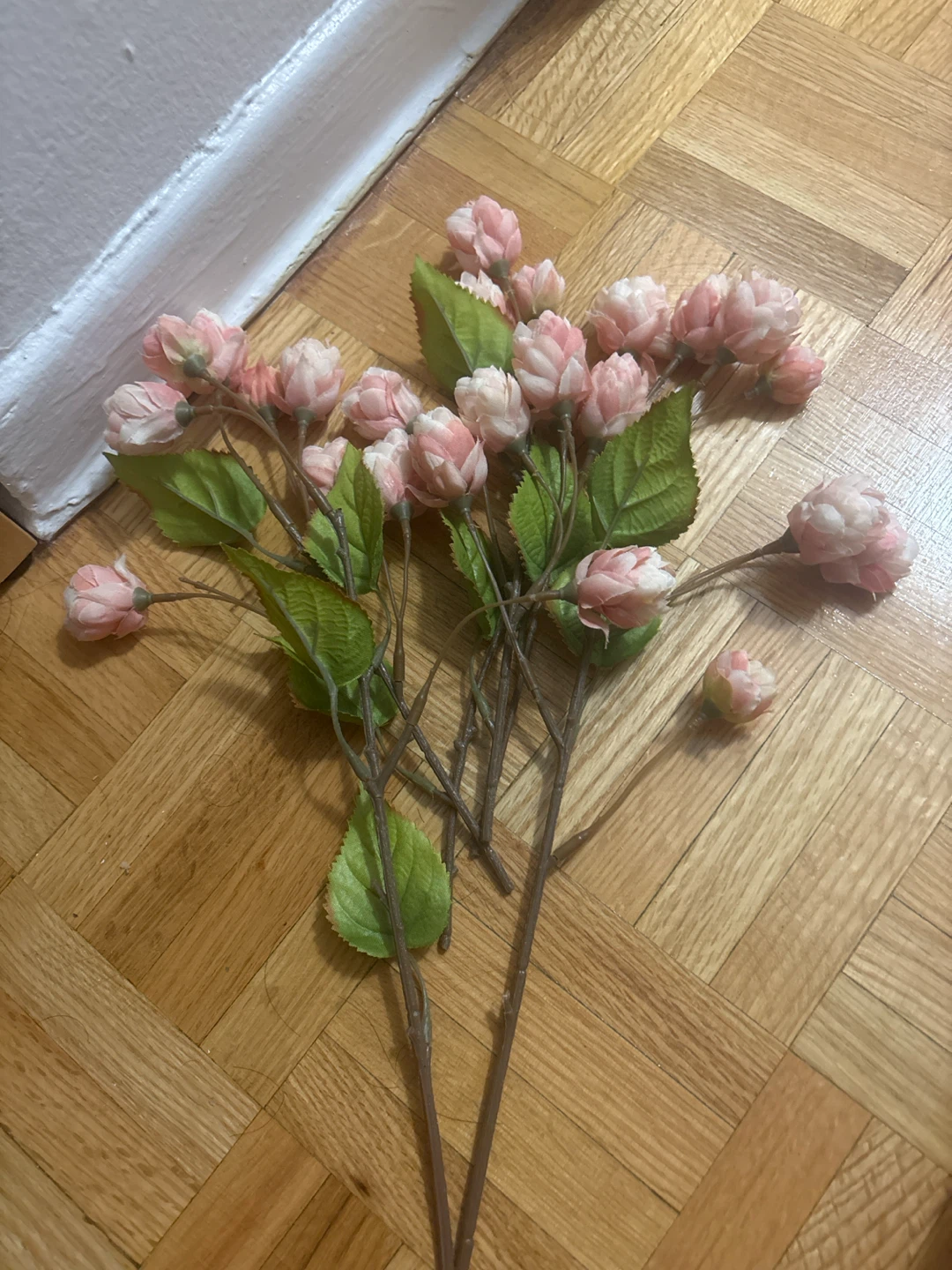 Artificial Pink Cherry Blossom Branches - photo 2